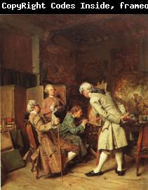 Ernest Meissonier The Lovers of Painting